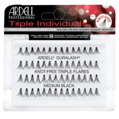Ardell Triple Individuals Duralash Knot Free Flares Medium Black