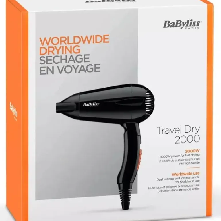 Babyliss Hairdryer – Travel Dry 2000 5344E