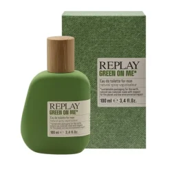 Giftset Replay Green On Me Man Edt 100ml + Pochette