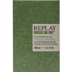 Giftset Replay Green On Me Man Edt 100ml + Pochette