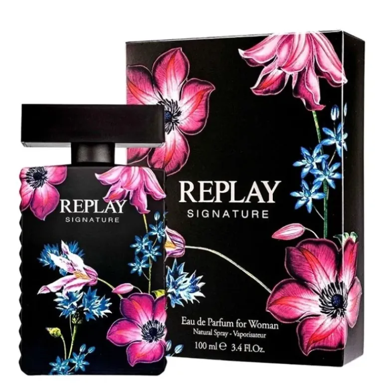 Giftset Replay Signature Secret Woman Edt 100ml + Pochette