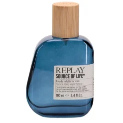 Giftset Replay Source Of Life Man Edt 100ml + Pochette