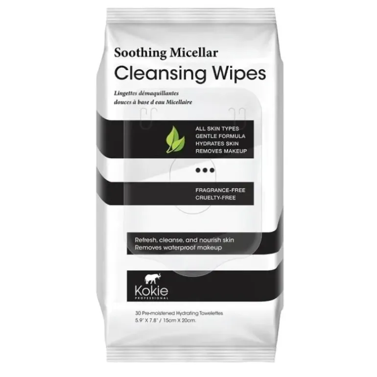 Kokie Cleansing Wipes 30pcs