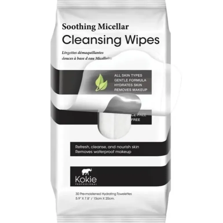 Kokie Cleansing Wipes 30pcs