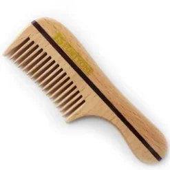 1541 London Wooden Moustache/Beard Comb Natural Beechwood
