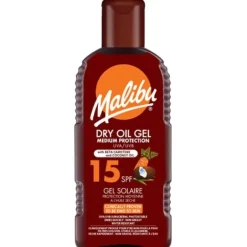 Malibu Dry Oil Gel SPF15 with Carotene & Coconut Oil 200ml