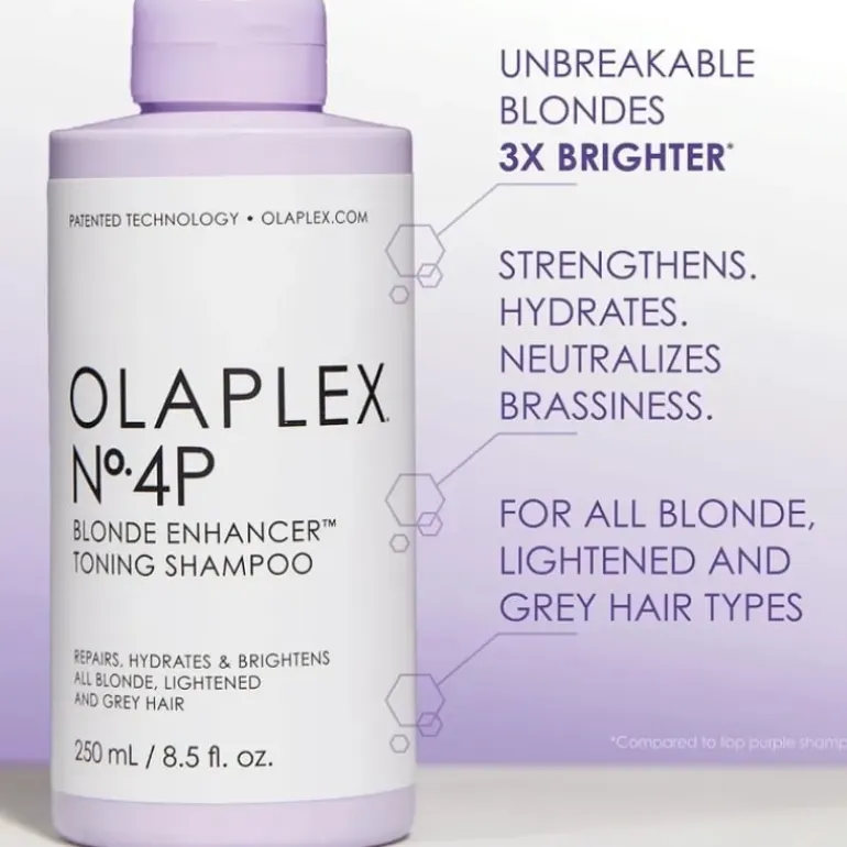 Olaplex No.4P Blonde Enhancer Toning Schampoo 250ml