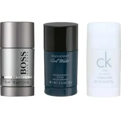 3-pack Deostick (Boss Bottled + Cool Water + CK One 75ml)