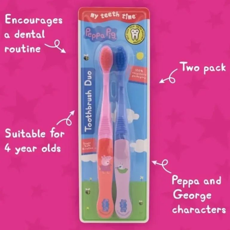 Peppa Pig Toothbrush Duo Super Soft