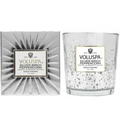 Voluspa Boxed Candle Silver Birch Peppercorn 255g