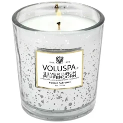 Voluspa Boxed Candle Silver Birch Peppercorn 255g