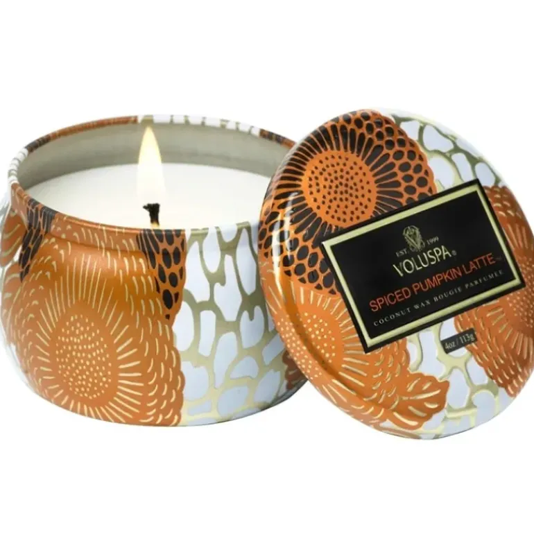 Voluspa Mini Decorative Tin Candle Crushed Candy Cane 113g