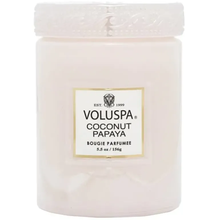Voluspa Mini Large Glass Jar Coconut Papaya 156g