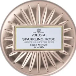 Voluspa Petite Tin Candle Sparkling Rose 127g