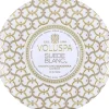 Voluspa 3-Wick Candle Decorative Tin French Linen 340g