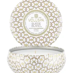 Voluspa 3-Wick Candle Decorative Tin Baltic Amber 340g