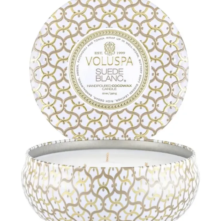 Voluspa 3-Wick Candle Decorative Tin Forbidden Fig 340g