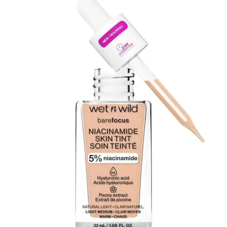 Wet n Wild Bare Focus Niacinamide Skin Tint 32ml – Light