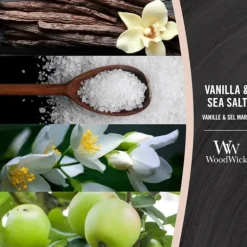 WoodWick Medium – Vanilla & Sea Salt