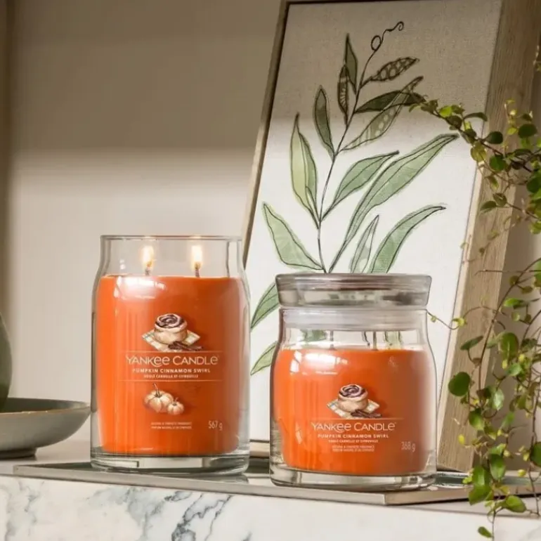 Yankee Candle Signature Medium Jar Pumpkin Cinnamon Swirl 368g